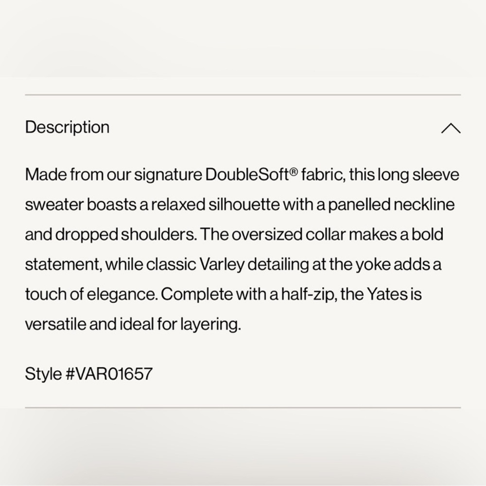 Varley Yates Half Zip Sweatshirt - Picture 8 of 12